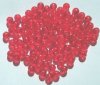 100 8mm Acrylic Transparent Red